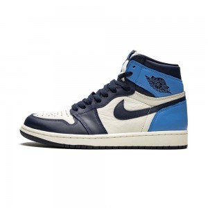 Nike Jordan Air Jordan 1 Retro High OG "Obsidian/University Blue" 555088-140 Azules | XAULYQ190